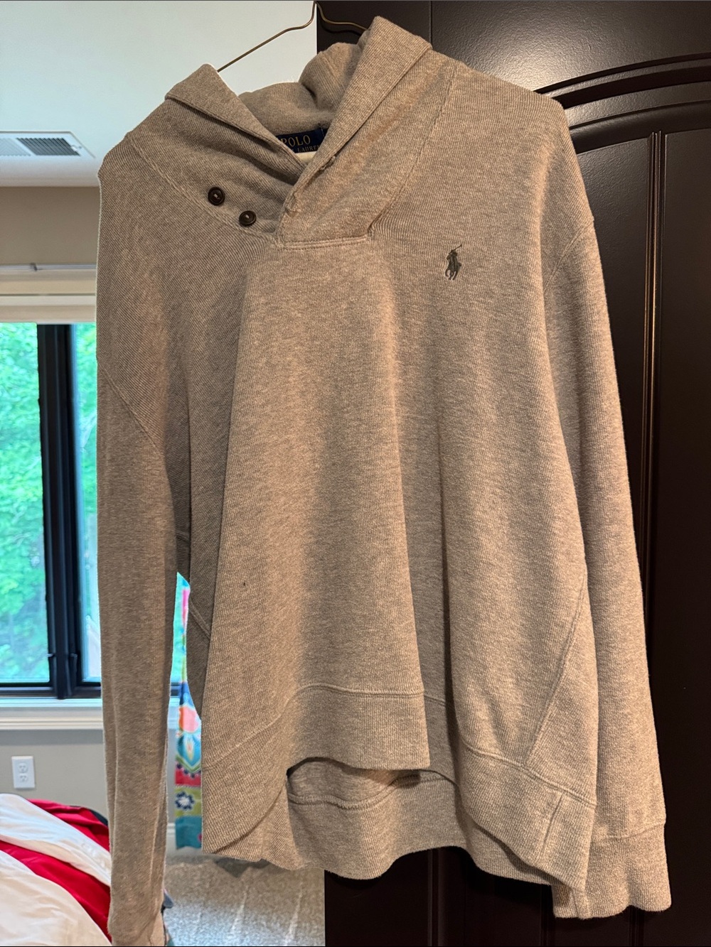 Polo by Ralph Lauren Heather Gray Hooded Sweater